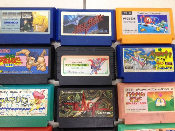 □任天堂 ファミリーコンピューター ソフト 18点セット□訳あり ご覧