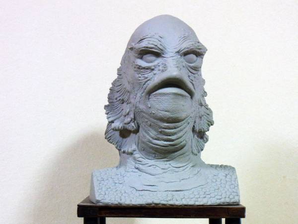 「大アマゾンの半魚人」　1/1サイズヘッド　ソフビモデル