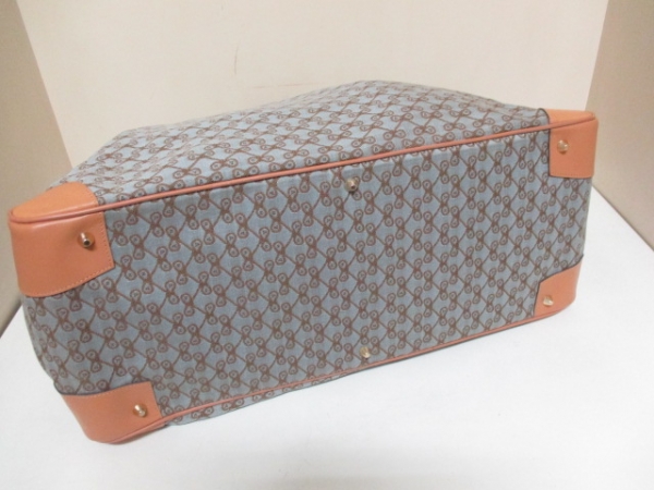 アニヤハインドマーチ ボストンバッグ - ライトブルー×ベージュ