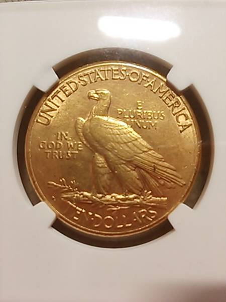 アメリカ 1908年 金貨 10ドル インディアンヘッド NGC鑑定 AU55 【公式