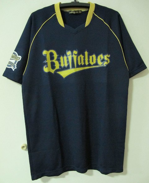 オリックスバファローズ　ブルペン捕手支給ベースボールシャツ