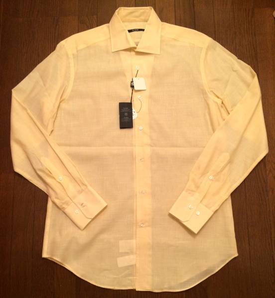 【新品】PALZILERI パルジレリ ドレスシャツ イエロー 43