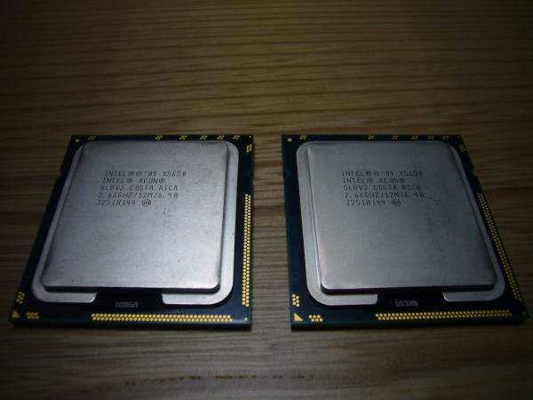 中古3☆Intel XEON X5650 SLBV3 2.66GHz/12M/LGA1366☆2個セット Xeon