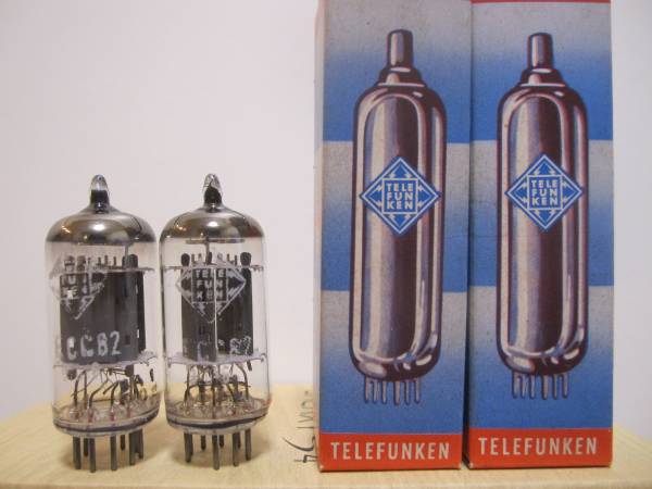 【真空管】TELEFUNKEN テレフンケン ECC82 2本セット
