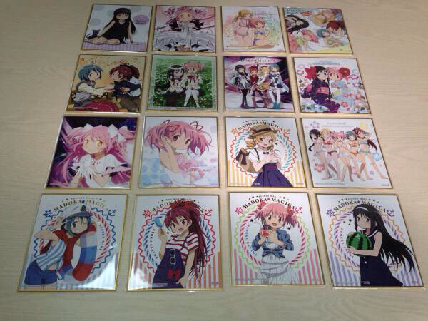 新品未開封 魔法少女まどか☆マギカ 色紙ART 全16種フルコンプ