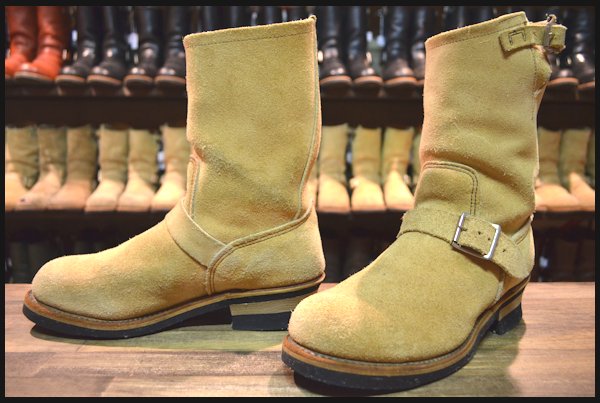 【9D良品PT91刺繍】レッドウィング8268スエードエンジニアブーツ