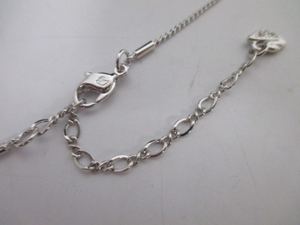 スワロフスキー ネックレス 新品同様 シルバー×クリア