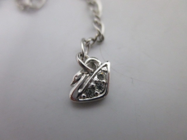 スワロフスキー ネックレス 新品同様 シルバー×クリア