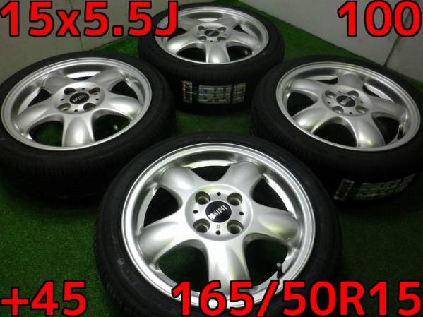 I22◆軽用流用に♪MINI純正◆165/50R15新品◆ラパンムーヴライフ