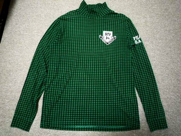 4 正規品 パーリーゲイツ 長袖 千鳥柄 ハイネックカットソー