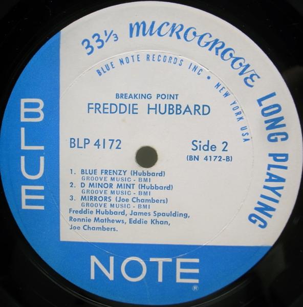 レア!! 溝あり MONO Orig. FREDDIE HUBBARD Breaking Point 4172