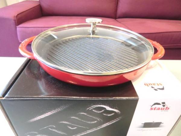 ストウブ スチーム＆グリル チェリー 26 staub グリルパン 住まい