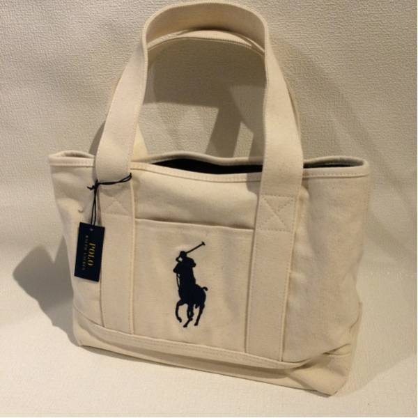新品 Polo ポロラルフローレン トートバック ホワイト 959010A