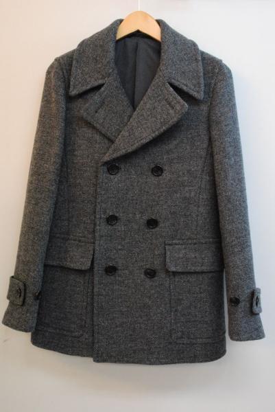 【Sale】経堂#) マーガレットハウエル ツイード ピーコート