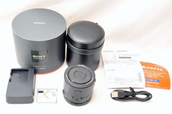 ☆新品級☆ソニー SONY Cyber-Shot DSC-QX100 ブラック 付属品有 古物