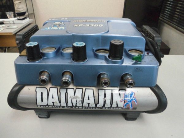難あり 兼松★カネマツ エアコンプレッサ KP-3300 大魔神 中古