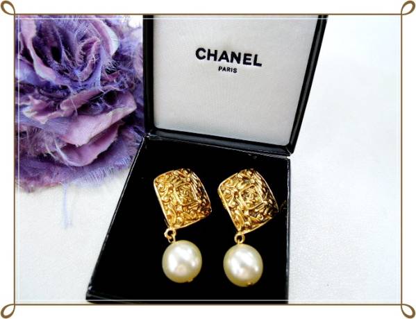 CHANEL フェイクパール イヤリング ココマーク シャネル ピアス
