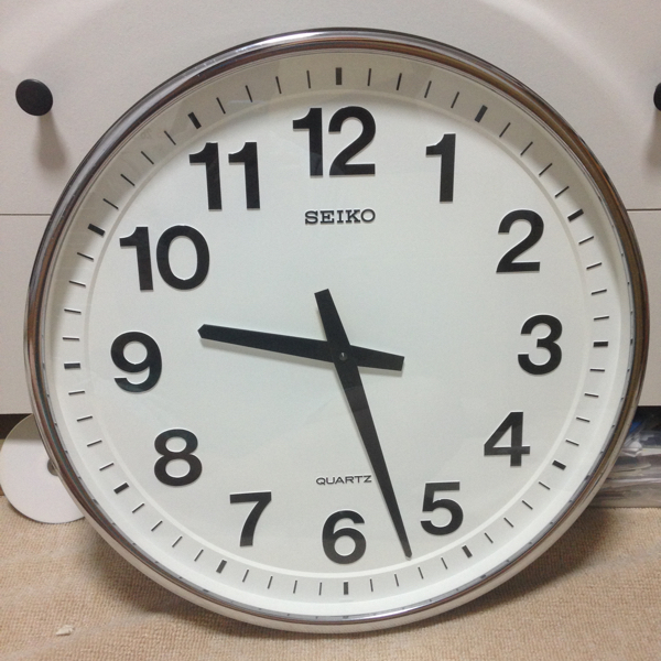 SEIKO 掛け時計 学校 教室 直径51cm レトロ モダン