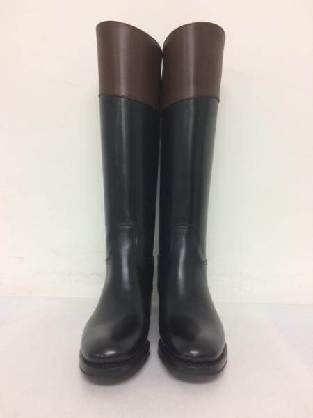 【ヤフオク年末】チャーチ ロングブーツ　黒 茶 38/02468