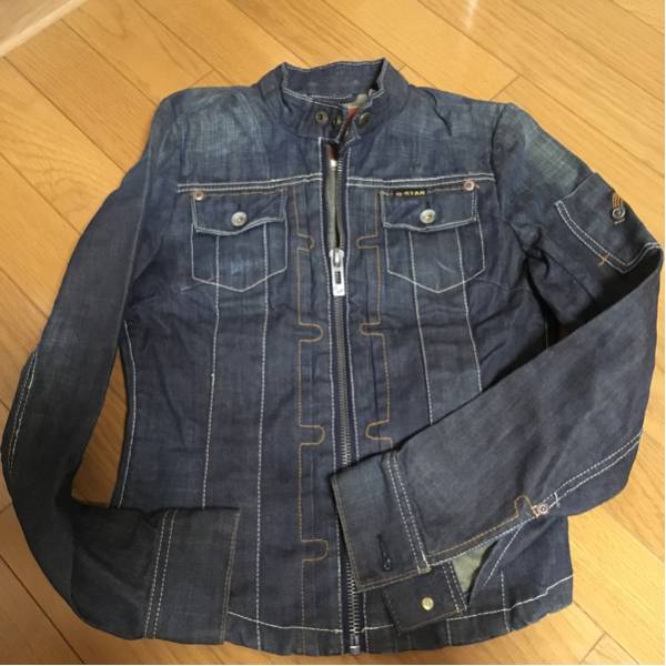 G-STAR RAW レディース デニムライダース XS 7号 美品 ファッション 