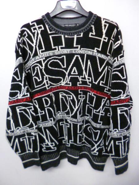 ハーディエイミス HARDY AMIES 総柄ニット サイズLL ☆ハーディ