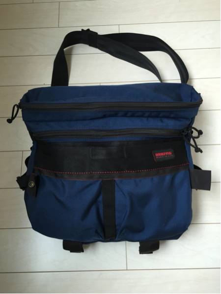 ●美品☆Briefing DUNE S MW BRM18203 バッグ☆ネイビー BRIEFING ブリーフィング DUNE ショルダーバッグ デューン ネイビー S