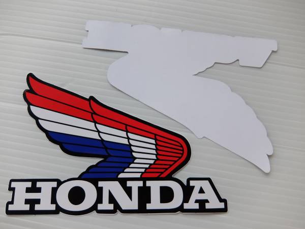GPレーシング ステッカー*2枚セット*HONDAホンダ/トリコロール_2