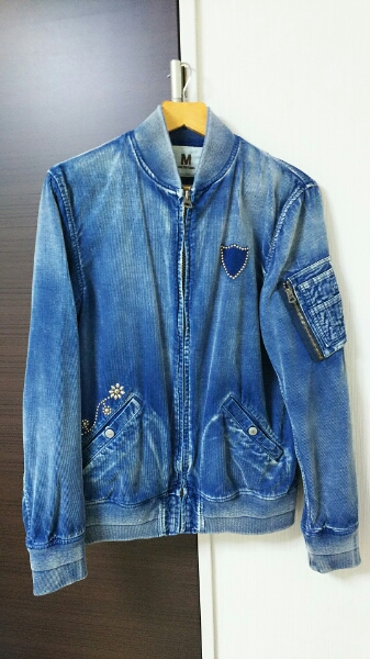 M エム HTC MA-1 Xl takuya∞ 着用UVERworld デニム青