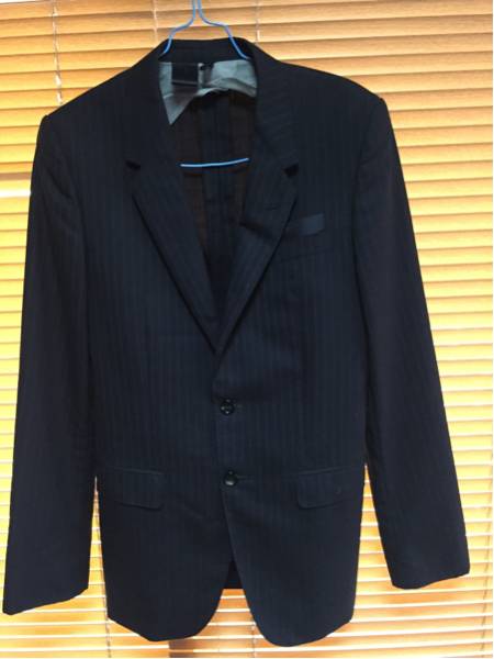 N.HOOLYWOOD ストライプのスーツ 〓 COMPILE〓NAVY WOOLストライプ