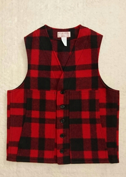 美品 FILSON GARMENT マッキーノ VIRGIN WOOL100% ベスト 40 USA