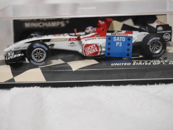 1/43 MINICHAMPS BAR006 2004アメリカGP3位 佐藤琢磨 1/43 MINICHAMPS BAR006 2004アメリカGP3位 佐藤琢磨 1/43 MINICHAMPS