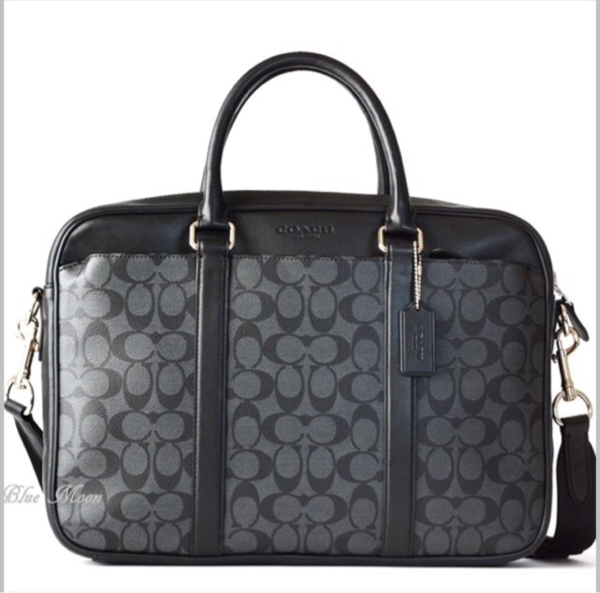 定価8万新品 COACH コーチシグネチャースリム2WAYブリーフケース
