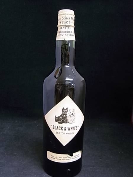 古酒□BLACK&WHITE□ブラック&ホワイト ティンキャップ☆j7 古酒□BLACK&WHITE□ブラック&ホワイト ティンキャップ☆j7