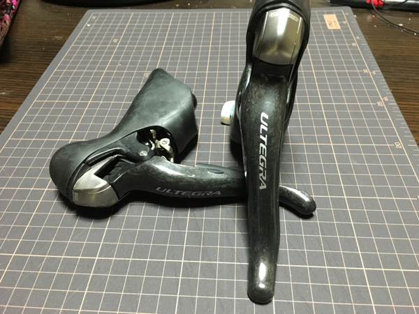 自転車 シマノ アルテグラ ST-6871 TTバイク用 STIレバー
