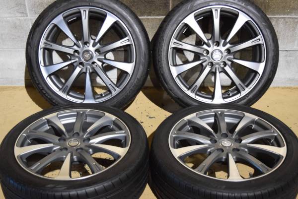 《美品》ZINA 225/45R18 クラウン マークX SAI プリウスα 溝有
