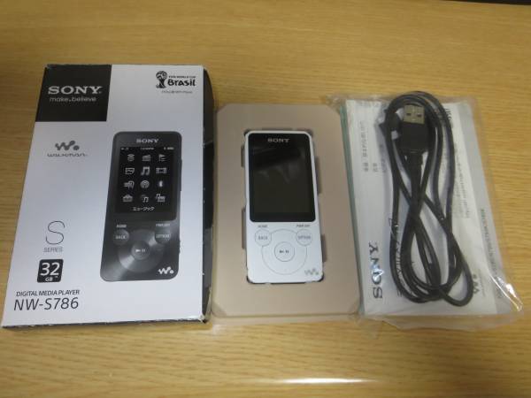 お得！1円～最落無ソニーウォークマンNW-S786大容量32GBホワイト