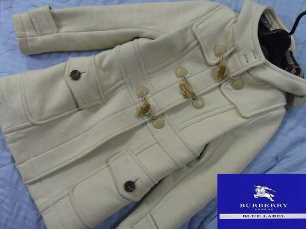 BURBERRY BLUE LABEL ダッフルコート バーバリーブルーレーベル ブルー