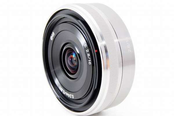 ◇綺麗 SONY ソニー E 16mm F2.8 フード付 パンケーキ◇ SONY E 16mm