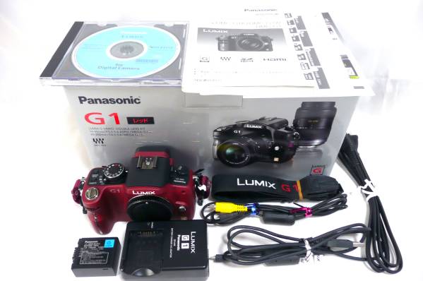 ☆美品☆ Panasonic LUMIX DMC-G1 ボディ レッド #164 家電、AV