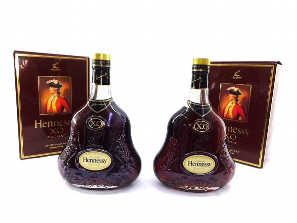 ☆激得1円☆ヘネシー XO 金キャップ クリアボトル 700ml 2本☆