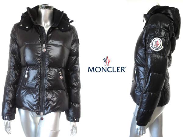M79♪MONCLERモンクレール黒ダウンジャケットBADIAバディア1