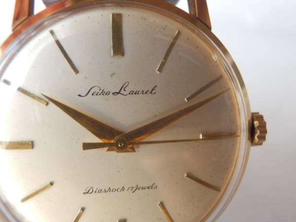 SEIKO ローレルLAUREL DIASHOCK 17石 手巻・機械式メンズ腕時計 17石
