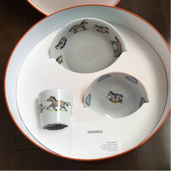 アダダ エルメス HERMES セット ADADA ベビー食器 3点セット ベビー