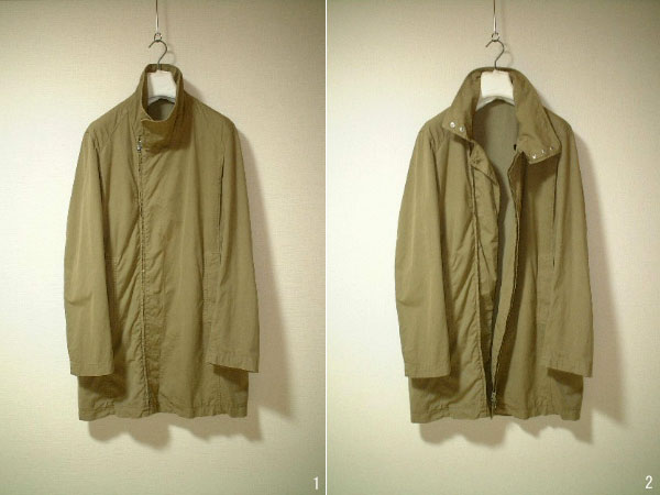 Maison Martin Margiela 10 ジップコート マルタンマルジェラ ⑩ martin margiela 10 Wジップ コート 48