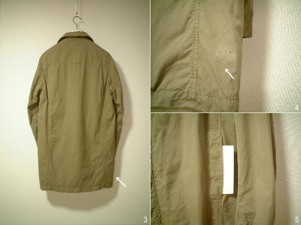 マルタンマルジェラ ⑩ martin margiela 10 Wジップ コート 48