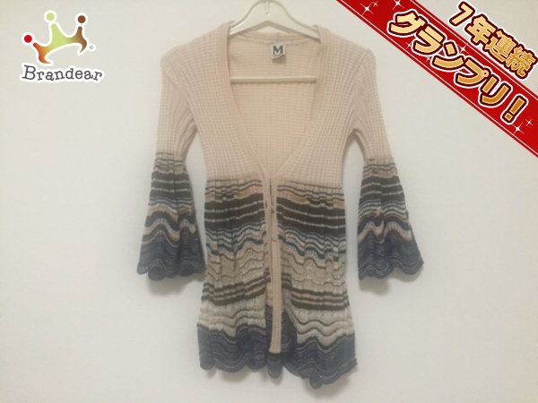 ミッソーニ カーディガン 38 レディース 美品 ボーダー MISSONI
