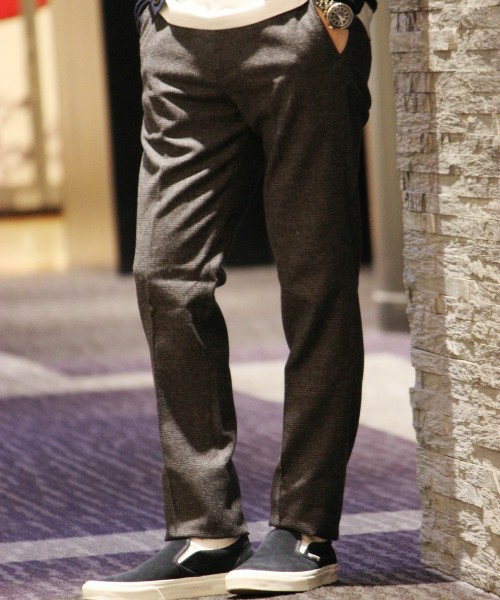 ★新品・完売品★エディフィス フラノグレンチェックスラックス