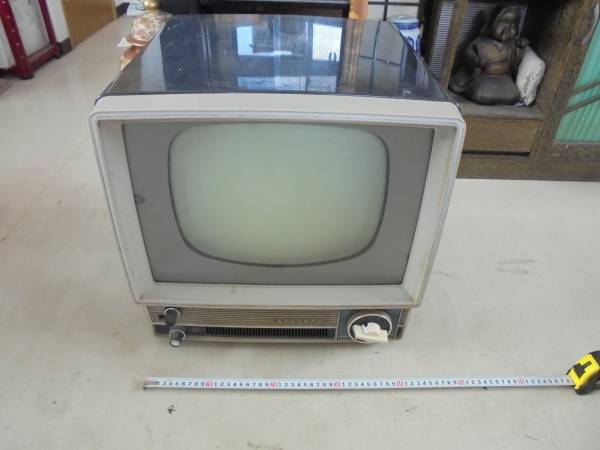 AKa5582◇隼◇ナショナル 真空管 テレビ T14-ZI 旧家蔵出骨董初だし