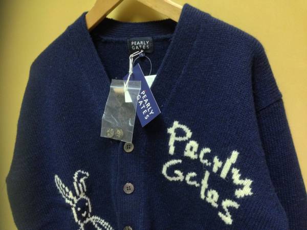☆新品☆秋冬☆PEARLY GATES☆ニットカーディガン☆サイズ1☆紺
