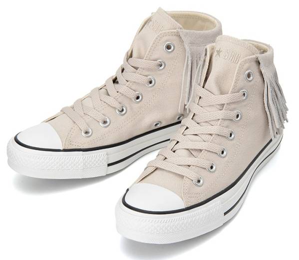 ALL STAR FRINGE MID 薄灰 25.0cm オールスター フリンジ ミッド